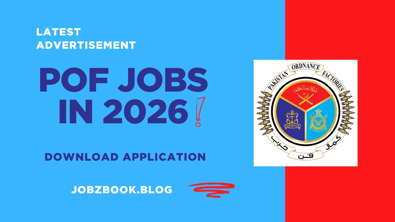 Pakistan Ordnance Factories POF Jobs in 2026